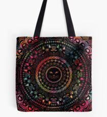 Bolsa de tela Rainbow Kitty Cat Mandala