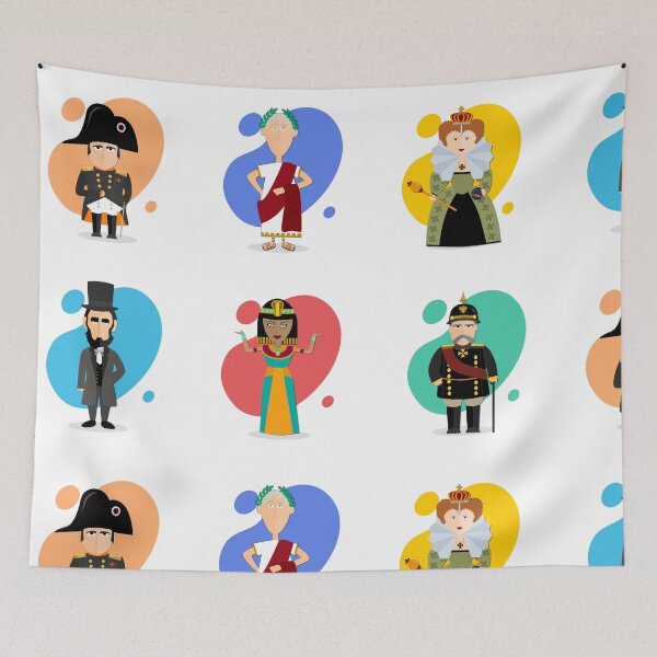 Item preview, Portraits of 6 historical figures designed and sold by lonelyPrinter.