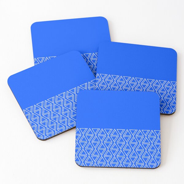 Item preview, Geo Lines (Blue & White) designed and sold by Blue-Banana.