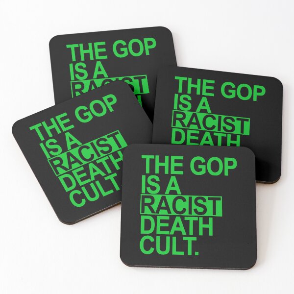 Item preview, The GOP is a racist death cult - green designed and sold by Thelittlelord.