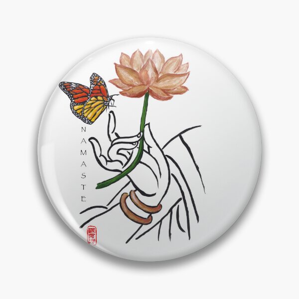 Item preview, Namaste, Buddha hand and hummingbird designed and sold by Roy & Tiffany.