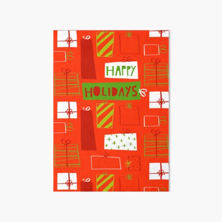 Happy Holidays (gifts) Art Board Print