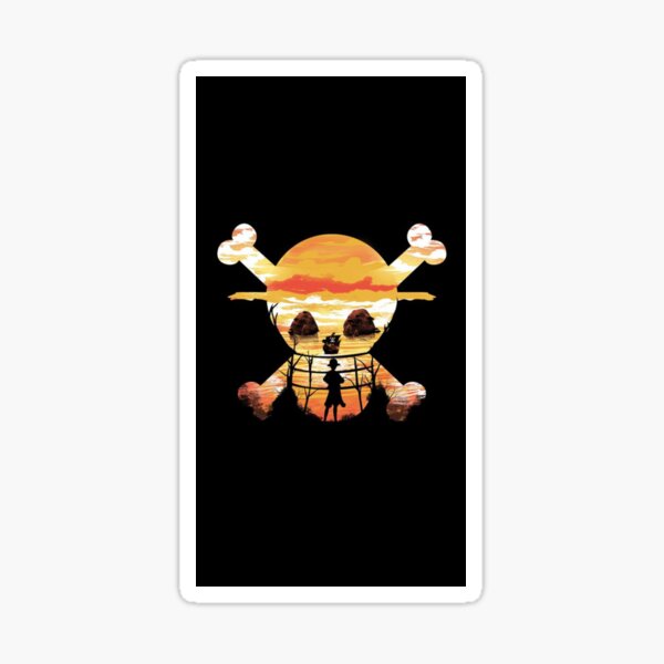 Pegatinas One Piece 16x11cm Skulls Equipage Luffy