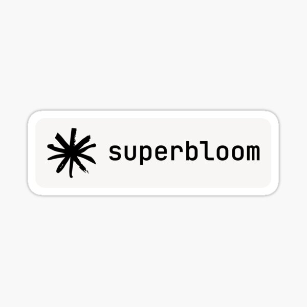 Superbloom Horizontal Sticker