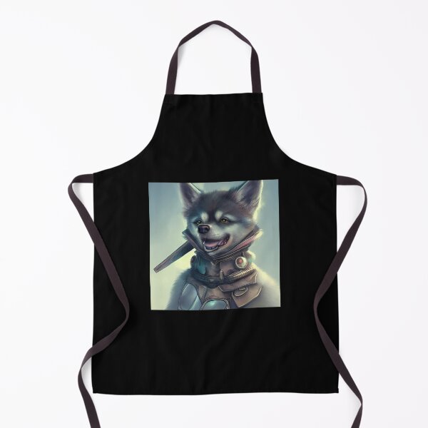 Item preview, AI Generated Art, War Husky/Pomsky designed and sold by RabbitHoleMI.