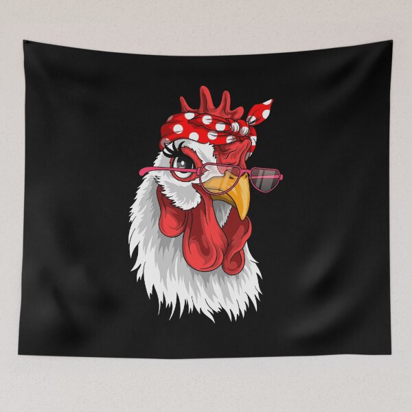 Item preview, chicken bandana sunglass women chicken gift designed and sold by Ibu83.