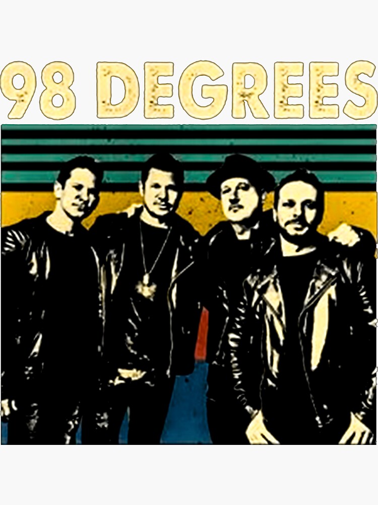 98 Degrees Sticker for Sale by SHOPEROD3
