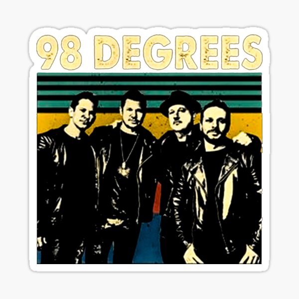 98 Degrees Sticker for Sale by SHOPEROD3
