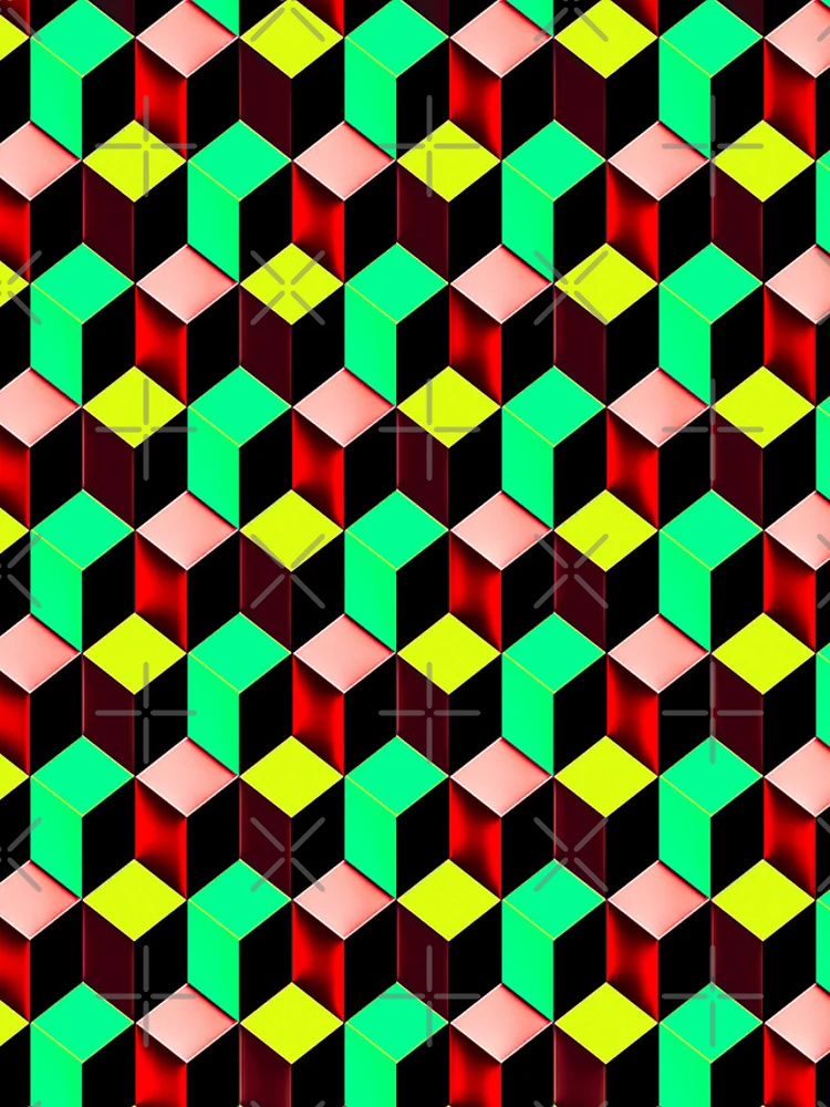 Thumbnail 4 of 4, iPhone Case, Color Combination Pattern, Retro Abstract Multi Color Pattern designed and sold by Mr-true-design.