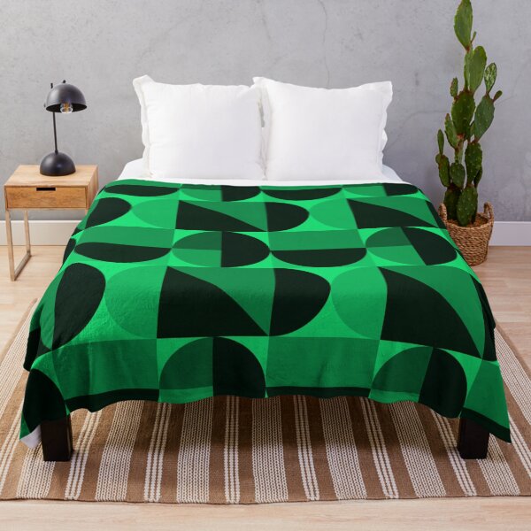 Item preview, Darkest Green and Light Green Geometric Patterns designed and sold by atroffire.