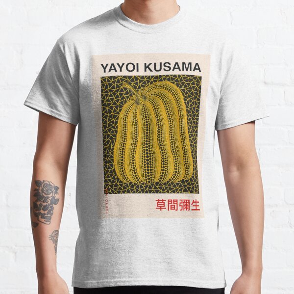 Yayoi Kusama Short Sleeve T-shirt Pumpkin LammFromm BLACK X GOLD Designer  Japan
