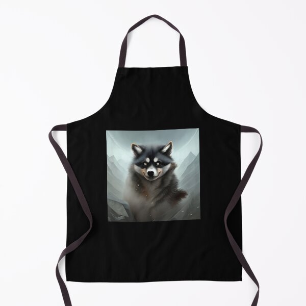 Item preview, AI Generated Art, War Husky/Pomsky designed and sold by RabbitHoleMI.