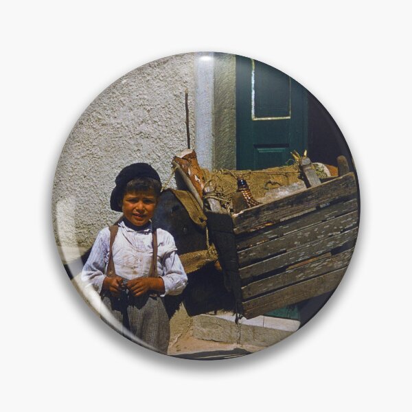 Item preview, 1950s - Boy with a Catapult and Donkey, Spain designed and sold by thatwaslife.