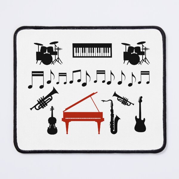 Item preview, Music in Black & White with RED designed and sold by montaque8.