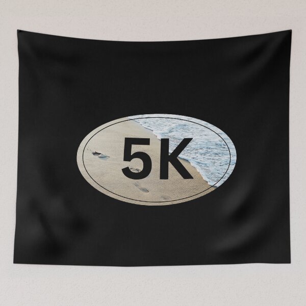 Item preview, Beach Run, 5K - Black designed and sold by LatterDaze.