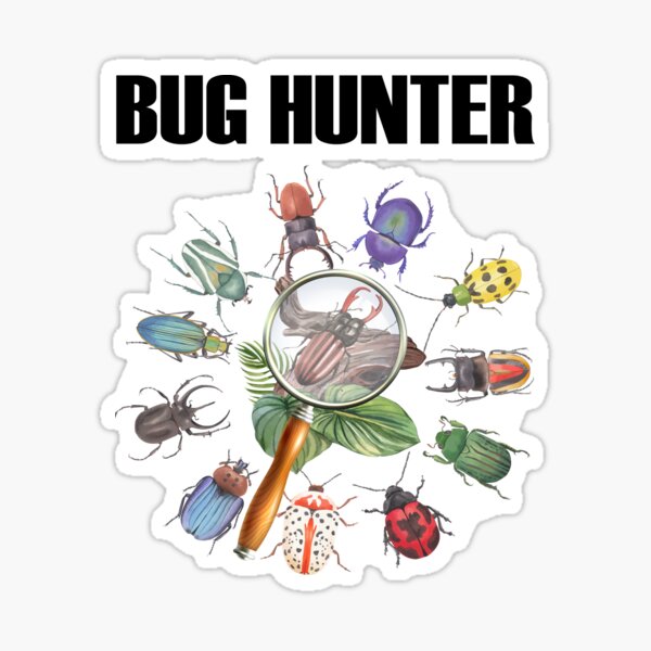 Bug Hunter Insect Design for a Bug Catcher Kid' Sticker