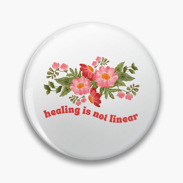 Item preview, Healing is not linear groovy flower floral designed and sold by Nepaz-Designs.