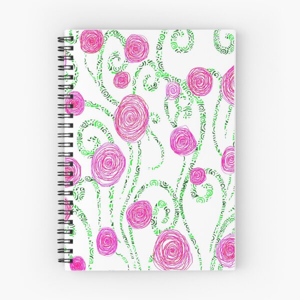 Item preview, Green and Pink Floral Print designed and sold by Hena Tayeb.