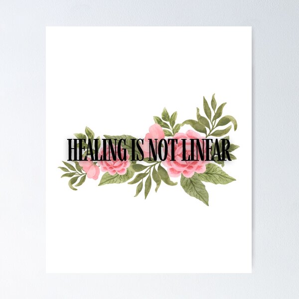 Item preview, Healing is not linear flower floral designed and sold by Nepaz-Designs.