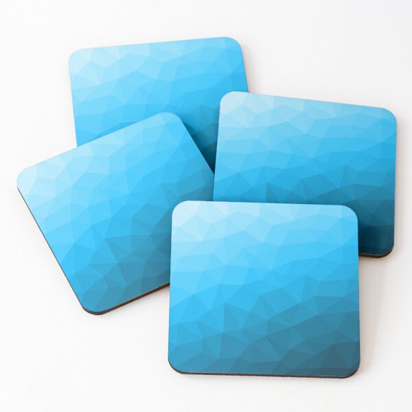Item preview, Blue cyan gradient geometric mesh pattern designed and sold by PLdesign.