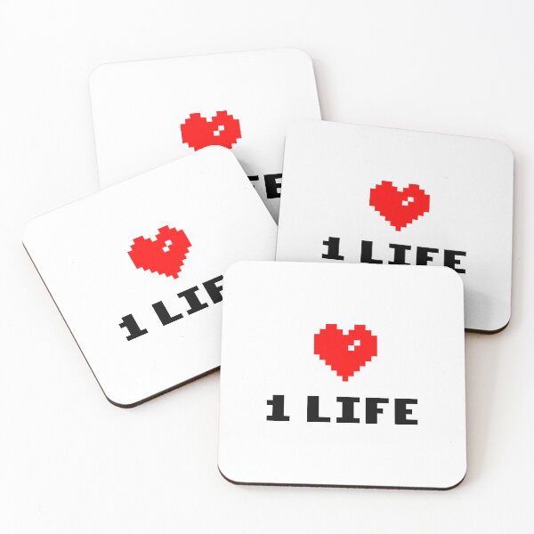Item preview, One Life Pixel Heart Love designed and sold by Pixelstar95.