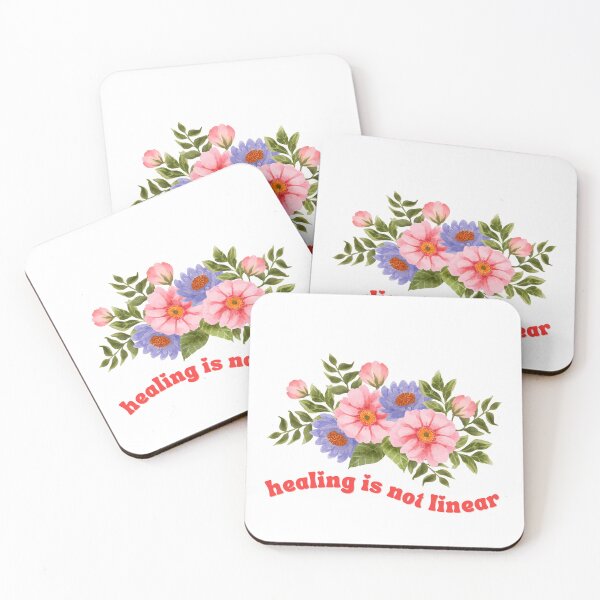 Item preview, Healing is not linear groovy flower floral designed and sold by Nepaz-Designs.