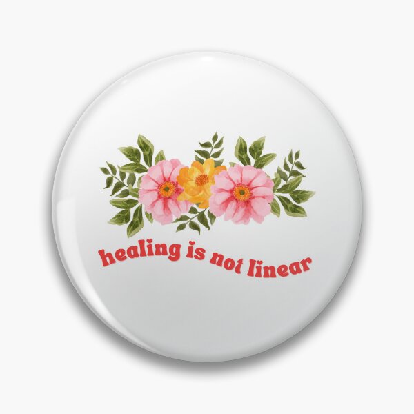 Item preview, Healing is not linear groovy flower floral designed and sold by Nepaz-Designs.