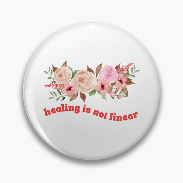 Item preview, Healing is not linear groovy flower floral designed and sold by Nepaz-Designs.