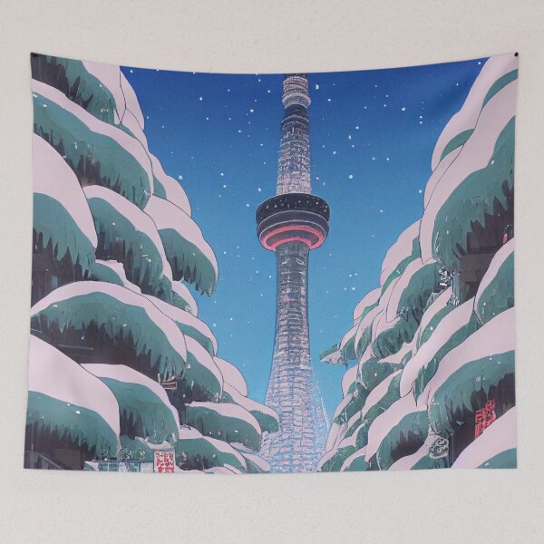 Artikelvorschau, Japan-Weihnachtsweinlesekarte entworfen und verkauft von Mirochan80.