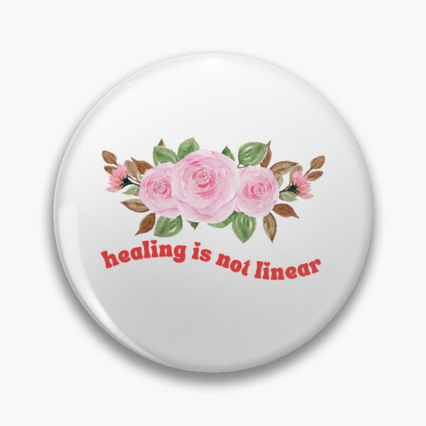 Item preview, Healing is not linear groovy flower floral designed and sold by Nepaz-Designs.