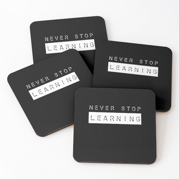 Item preview, NEVER STOP LEARNING designed and sold by Rajik gour.