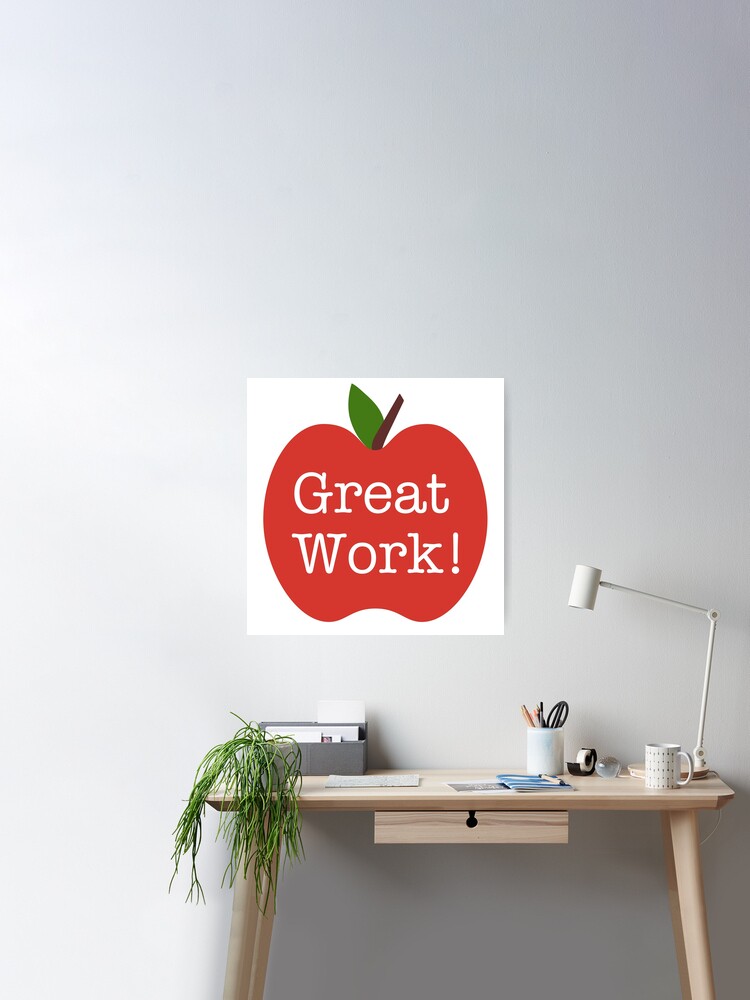 Great Work! Reward Stickers for Adults, Students Novelty Mug Poster for  Sale by orangepieces