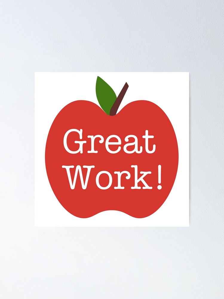 Great Work! Reward Stickers for Adults, Students Novelty Mug Poster for  Sale by orangepieces