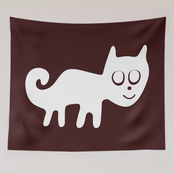 Item preview, Smiling white cat from Nazca designed and sold by siloto.