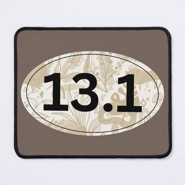 Item preview, Beige Floral, Half Marathon 13.1 designed and sold by LatterDaze.