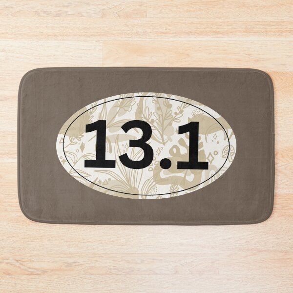 Item preview, Beige Floral, Half Marathon 13.1 designed and sold by LatterDaze.
