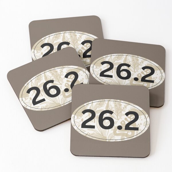 Item preview, Beige Floral, Marathon 26.2 designed and sold by LatterDaze.