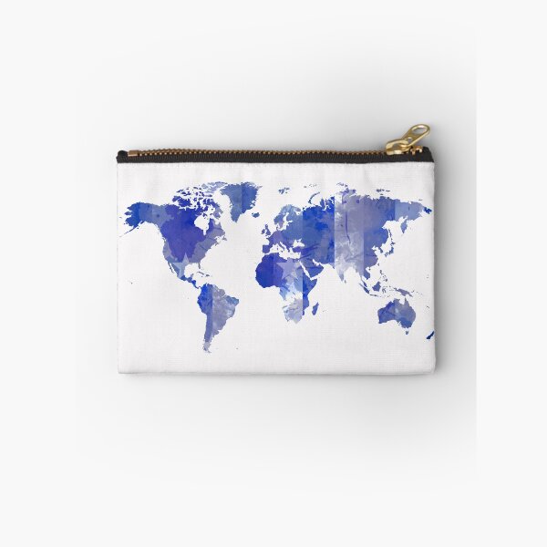 Item preview, Blue grungy world map designed and sold by AlbertoRuiZ.