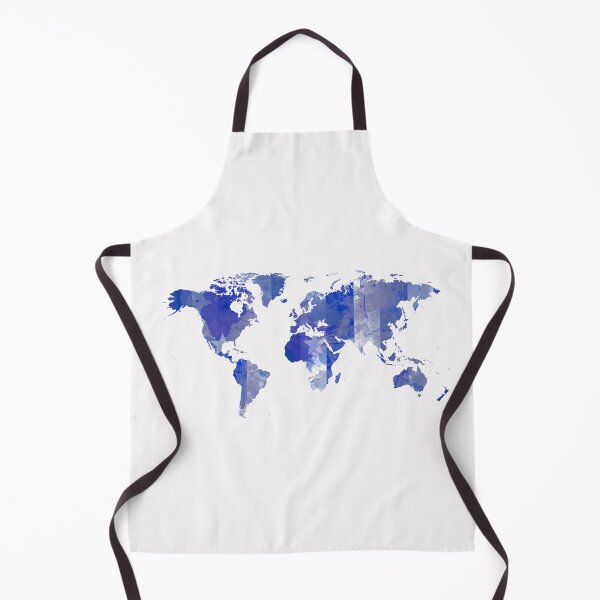 Item preview, Blue grungy world map designed and sold by AlbertoRuiZ.