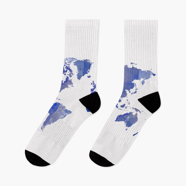 Item preview, Blue grungy world map designed and sold by AlbertoRuiZ.