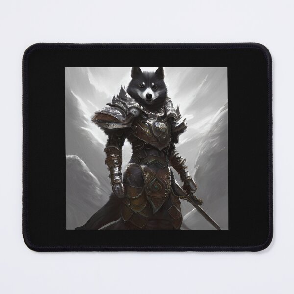 Item preview, AI Generated Art, War Husky/Pomsky designed and sold by RabbitHoleMI.