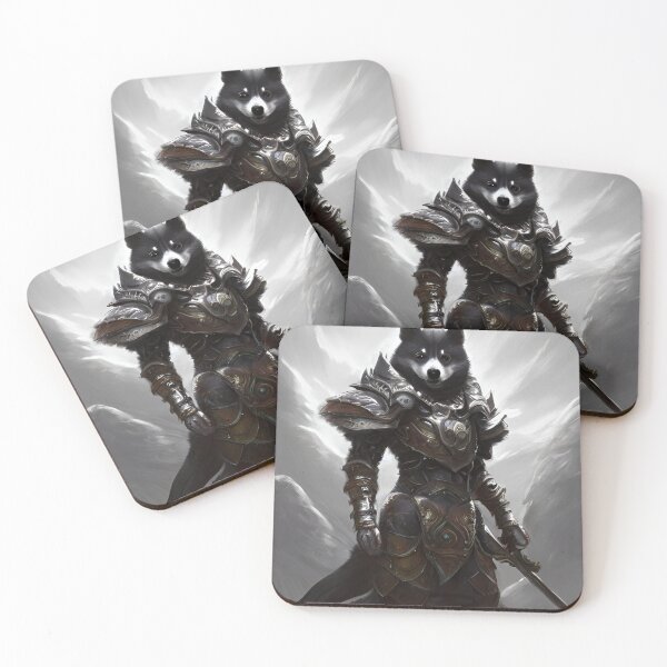 Item preview, AI Generated Art, War Husky/Pomsky designed and sold by RabbitHoleMI.