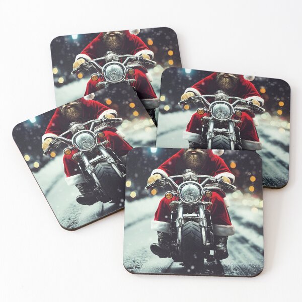 Item preview, Biker Santa riding his Bike designed and sold by XmasPatterns.