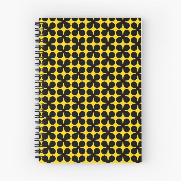 Item preview, Black and yellow seamless flower pattern designed and sold by Ray Loka.