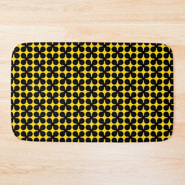 Item preview, Black and yellow seamless flower pattern designed and sold by Ray Loka.