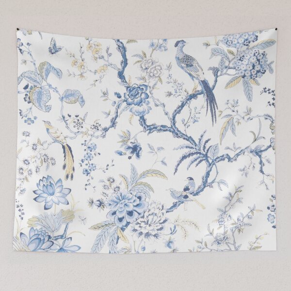 Item preview,  French Pheasants Chinoiserie designed and sold by Kristina  Sale.