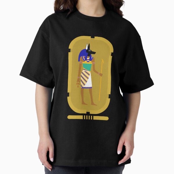 Item preview, Anubis Egyptian God On Gold Cartouche designed and sold by EgyptConnection.