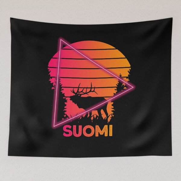 Artikelvorschau, suomi Elch Finnland skandinavien Vaporwave entworfen und verkauft von Ibu83.