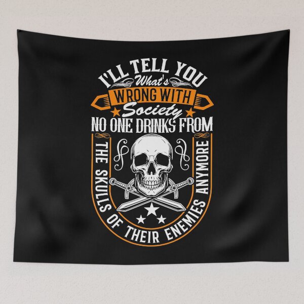 Item preview, I'll Tell You What's Wrong With Society No One Drinks Funny Skulls designed and sold by ArcWarden-art.