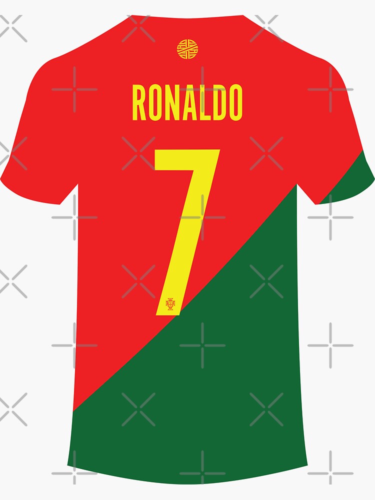 Niño Camiseta Portugal Cristiano Ronaldo #7 Rojo Verde 1ª